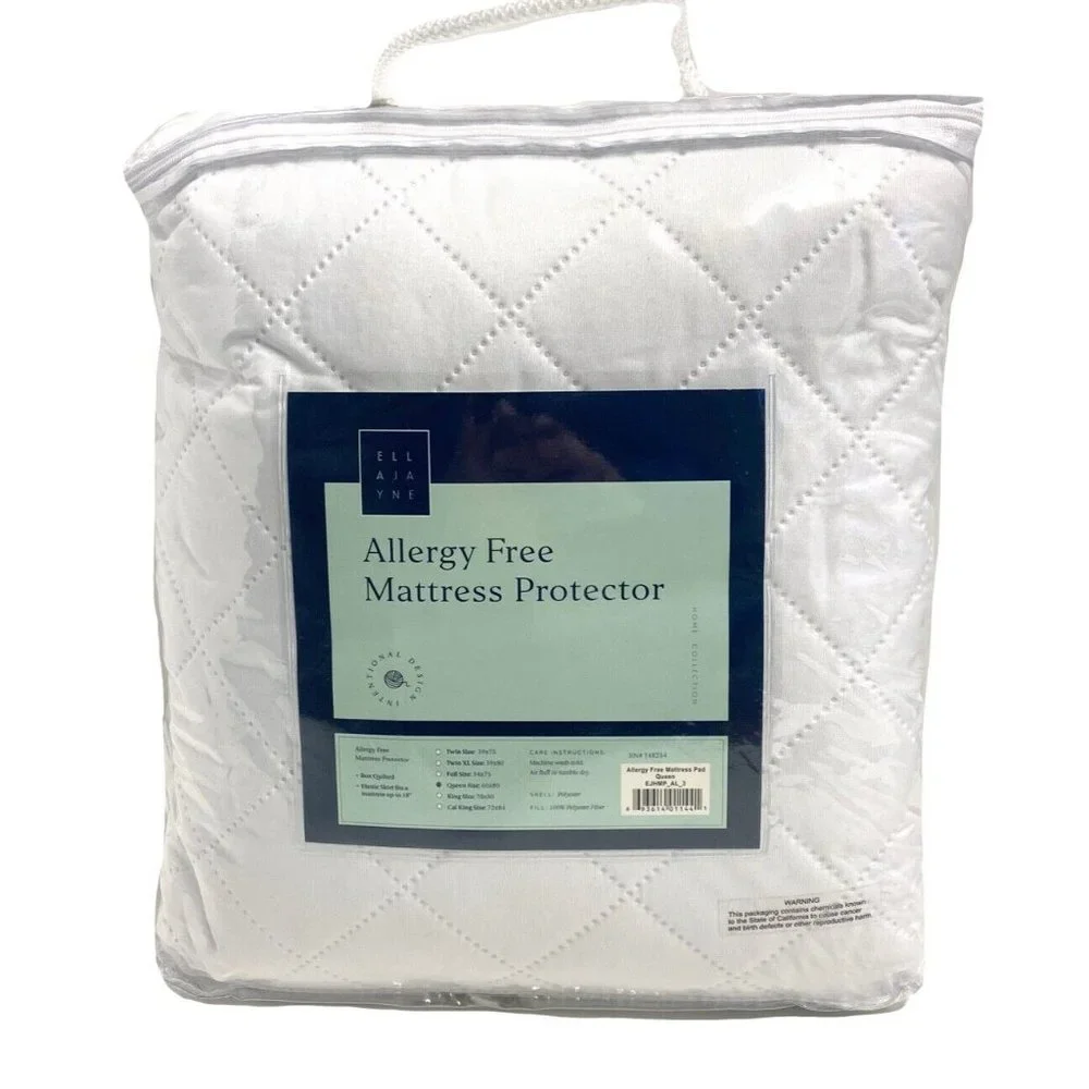 Ella Jayne Allergy Free Mattress Pad, White, Full